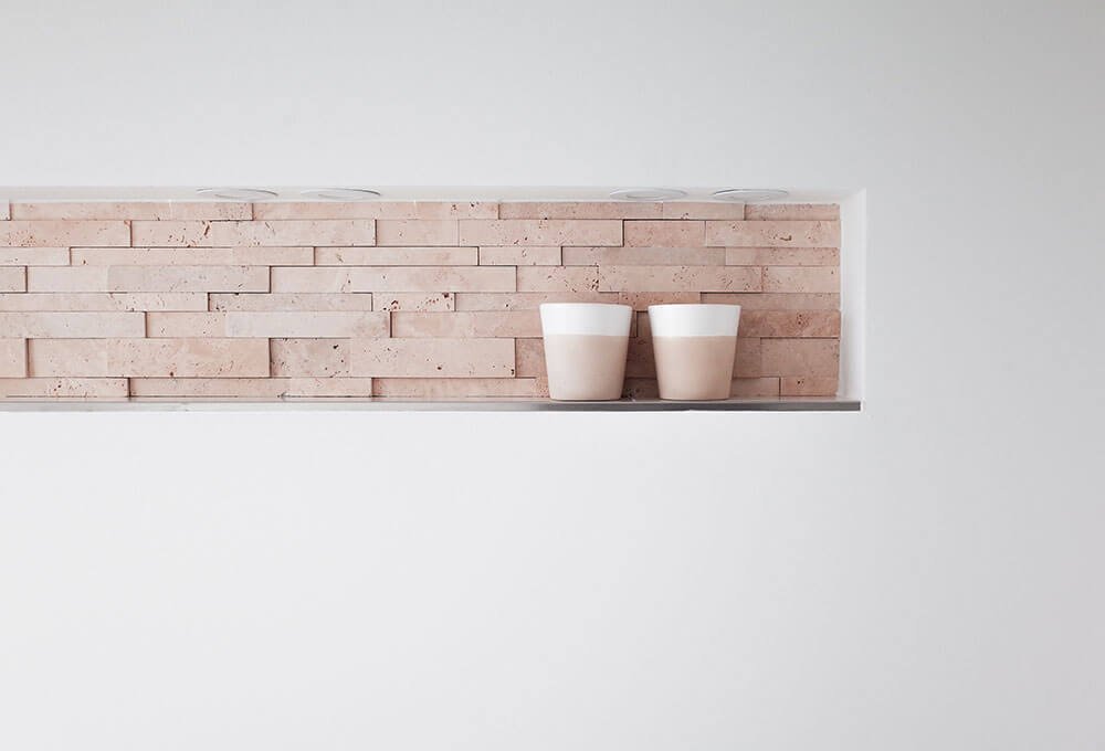 Cups in the wall